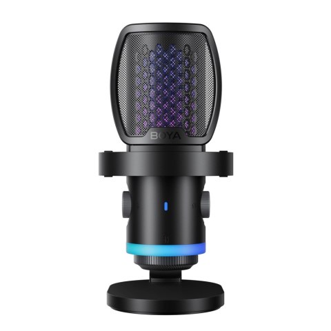 Mikrofon gamingowy przewodowy USB-C RGB ENC - czarny