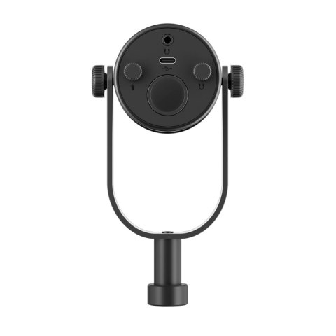 Mikrofon studyjny dynamiczny przewodowy z ramieniem USB XLR - czarny