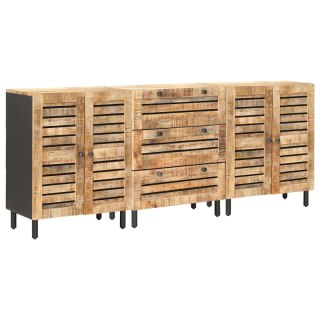 VidaXL Szafy do przechowywania 3 szt. 180 x 33 x 75 cm Drewno z mango