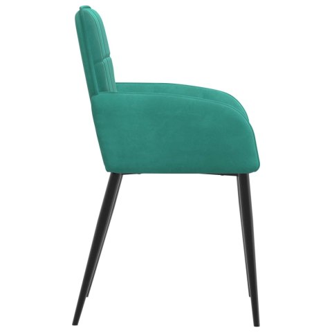 Krzesła jadalne 6 pcs Welur Turkusowy 57 x 50 x 85 cm