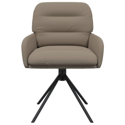 Obrotowe krzesła jadalniane 4 pcs Ekoskóra Cappuccino