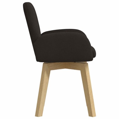 Krzesła jadalne 6 pcs Bouclé Czarny 59 x 57 x 85 cm