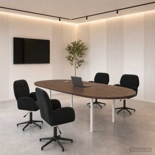 Obrotowe krzesła biurowe 4 szt. 54 x 55 x 90 cm Czarny Welur