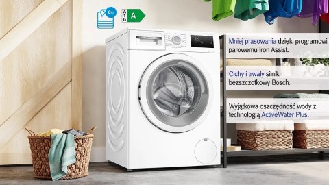 Pralka Bosch WAN2405MPL 8 kg 1200 obr/min | EcoSilence Drive | ActiveWater Plus | SpeedPerfect (OUTLET)