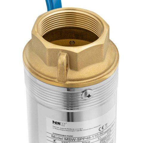 Pompa głębinowa do studni głębinowej STAL 1100 W 10800 l/h do 54 m