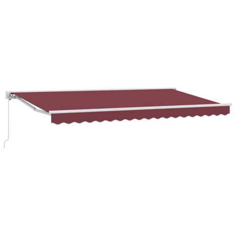 Rama markizy bordowy 350 x 200 cm Poliester z powłoką PU