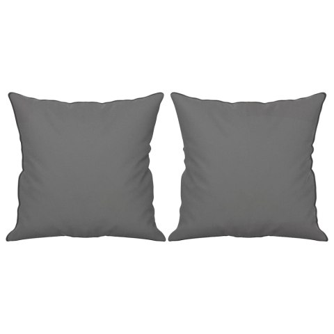 2-osobowa sofa z poduszkami, ciemnoszara, 120 cm, mikrofibra