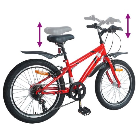 Rower Dziecięcy 24 Cali 6-Speed dla dzieci w wieku 8-12 lat