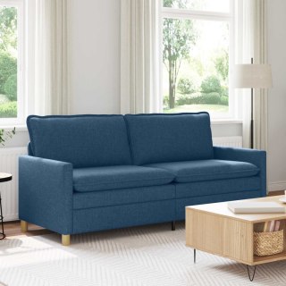 VidaXL Sofa niebieski 196 x 81 x 87,5 cm tkanina