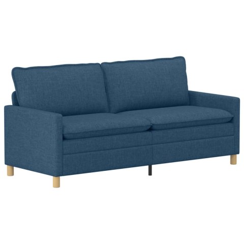 Sofa niebieski 196 x 81 x 87,5 cm tkanina
