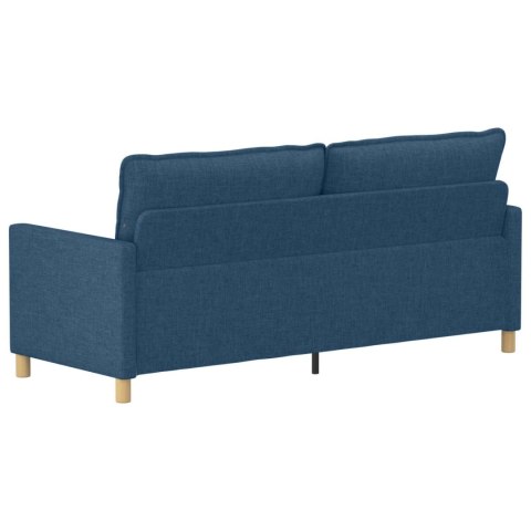 Sofa niebieski 196 x 81 x 87,5 cm tkanina
