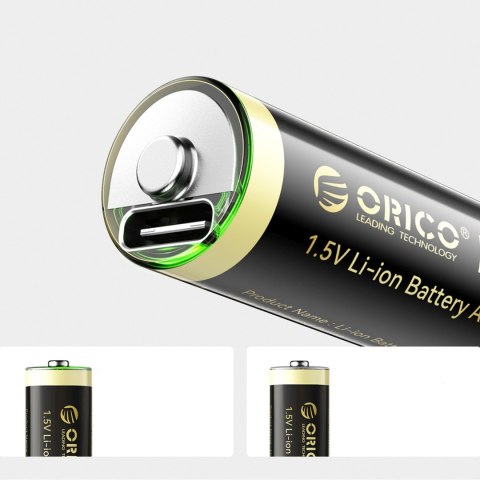 Bateria litowa akumulator AA 1.5 V 2100mWh USB-C - 4 szt.