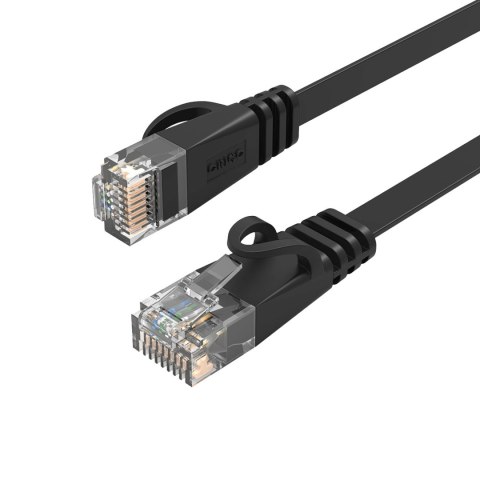 Kabel sieciowy internetowy płaski Ethernet CAT7 10Gbps RJ45 LAN 20m - czarny