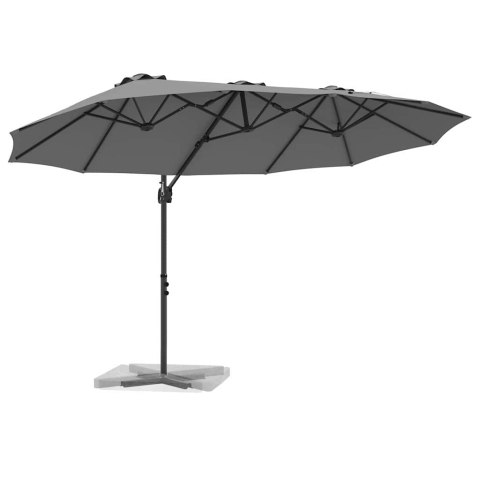 Parasol plażowy Antracyt 372 x 198 x 243 cm
