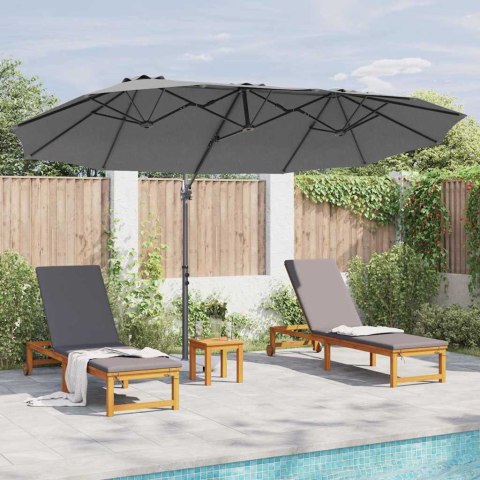 Parasol plażowy Antracyt 372 x 198 x 243 cm