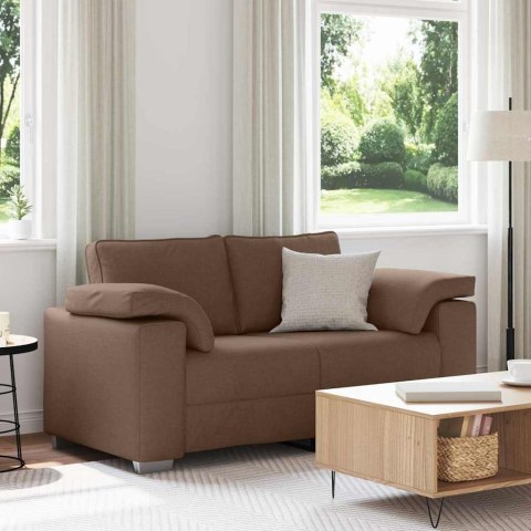 Sofa dwuosobowa Brązowy 160 cm tkanina