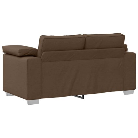 Sofa dwuosobowa Brązowy 160 cm tkanina