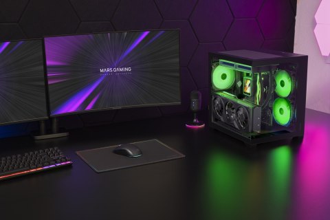 TACENS MARS MC-VIEW3 3xARGB USB-C mATX- obudowa/cases
