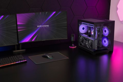 TACENS MARS MC-VIEW3 3xARGB USB-C mATX- obudowa/cases