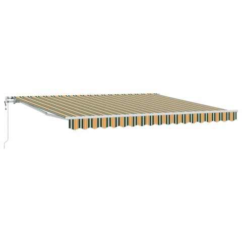 Markiza wysuwana Zielony i żółty 400 × 350 cm