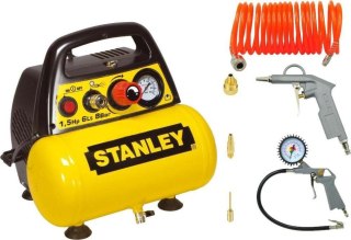 Kompresor bezolejowy 6L+Zestaw pneumatyczny STANLEY (OUTLET)