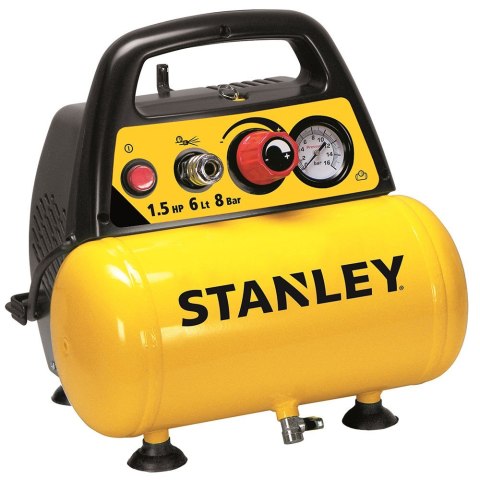 Kompresor bezolejowy 6L+Zestaw pneumatyczny STANLEY (OUTLET)
