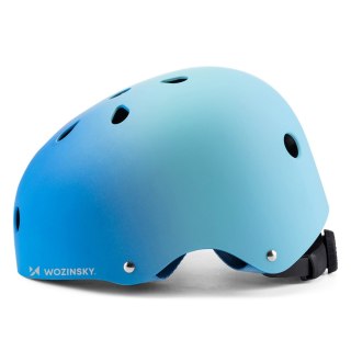 Kask rowerowy BMX hulajnoga 54-58 cm - gradient niebieski