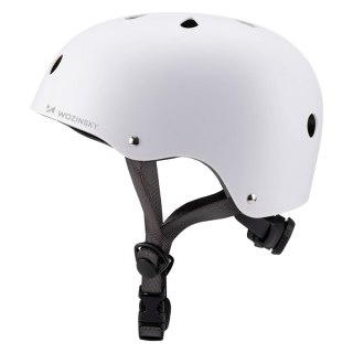 Kask rowerowy BMX hulajnoga lekki 54-58 cm - biały