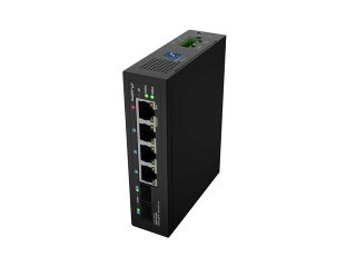 LANBERG SWITCH LIGHT INDUSTRIAL POE 1XBT 3XAT 2XSFP DIN NIEZARZĄDZALNY GIGABIT ETHERNET