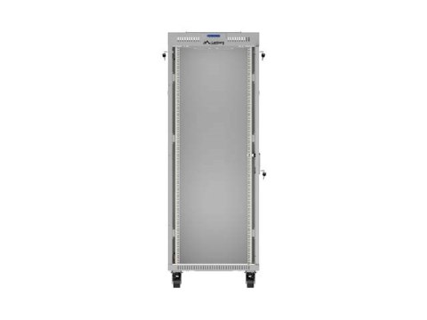 LANBERG SZAFA INSTALACYJNA RACK STOJĄCA 19" 32U 600X800 SZARA DRZWI PRZESZKLONE LCD (FLAT PACK) V2
