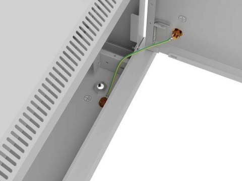LANBERG SZAFA INSTALACYJNA RACK WISZĄCA 19" 4U 600X450 SZARA DRZWI METALOWE (FLAT PACK)