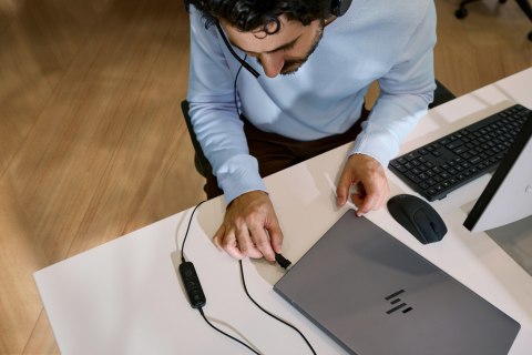 Słuchawki przewodowe HP Poly Mission 425 Stereo USB Wired Headset