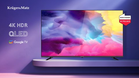 Telewizor Kruger&Matz 75" QLED UHD smart DVB-T2/S2 H.265 Hevc