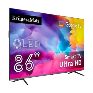 Telewizor Kruger&Matz 86" UHD QLED smart DVB-T2/S2 H.265 Hevc