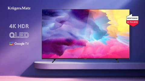 Telewizor Kruger&Matz 86" UHD QLED smart DVB-T2/S2 H.265 Hevc