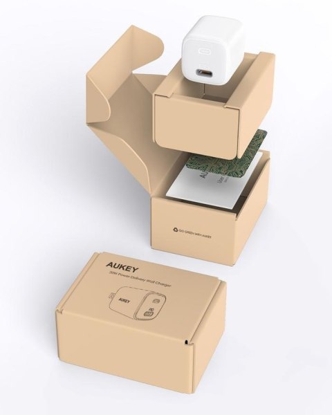 AUKEY PA-B1 WHITE ŁADOWARKA SIECIOWA 20W USB-C PD