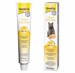 GimCat Cheese Biotin Paste z serem i biotyną 200g