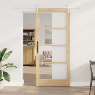 VidaXL Drzwi przesuwne ORKDAL Naturalny 93 x 211 cm