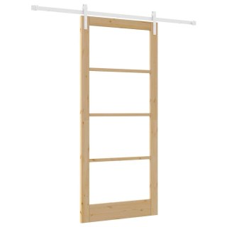 VidaXL Drzwi przesuwne ORKDAL Naturalny 93 x 211 cm