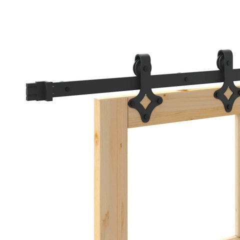 Drzwi przesuwne ORKDAL Naturalny i czarny 93 x 211 cm