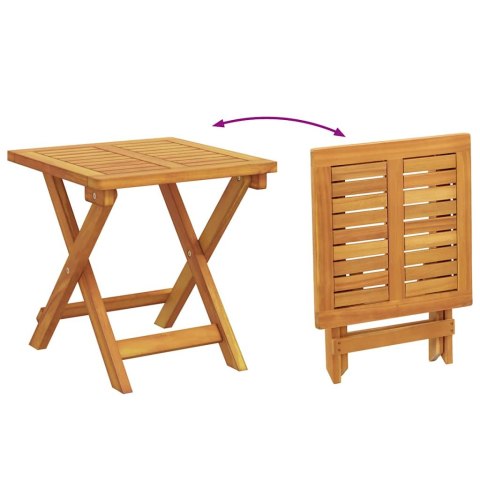 Leżak 2 pcs Czerwony Lite Drewno Akacji