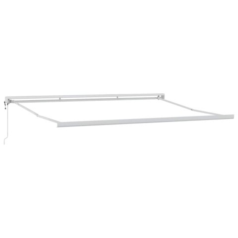 Markiza wysuwana pomarańczowy i brązowy 350 x 250 cm