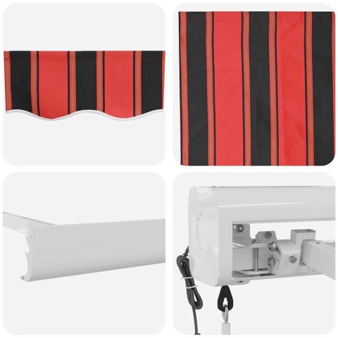 Markiza wysuwana pomarańczowy i brązowy 350 x 250 cm