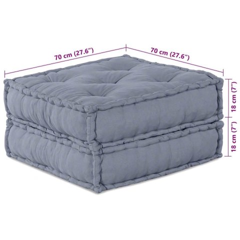 Modularna jednostka sofy 2 pcs Szary 140 x 70 x 36 cm tkanina