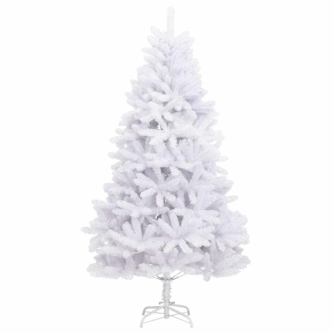 Sztuczna choinka Biały 128 x 128 x 270 cm PVC i Metal
