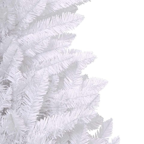 Sztuczna choinka Biały 128 x 128 x 270 cm PVC i Metal