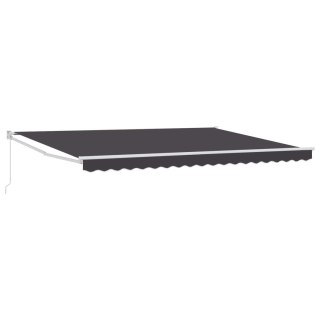 Markiza wysuwana antracytowy 4 x 2 m 100% Poliester i Aluminium