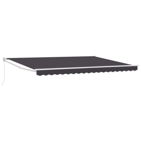 Markiza wysuwana antracytowy 4 x 2 m 100% Poliester i Aluminium