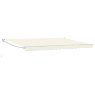 Markiza wysuwana kremowy 4 x 2 m 100% Poliester i Aluminium