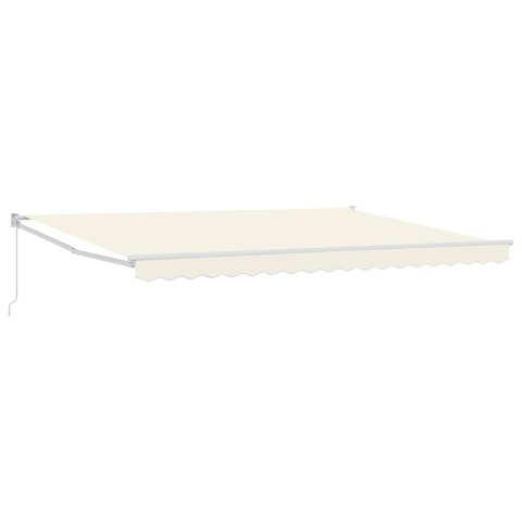 Markiza wysuwana kremowy 4 x 2 m 100% Poliester i Aluminium